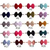 Söt stor båge hårband baby tjejer toddler barn elastiska huvudband knutna nylon turban huvud wraps bow-knut hår tillbehör gfj716