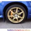 Tansky - D1 JDM Poids léger Racing de roue en aluminium Collier Caucheuse M12 * 1.5 / M12 * 1.25 40mm pour Toyota TK-210Nuts