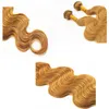 Kleur 27 # Body Wave Hair Extensions 100g / Bundel Braziliaanse Peruviaanse 100% Maagdelijk Menselijk Haar Bundels Pure Kleur 8-28 inch