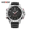 cwp WEIDE horloge Man Sport Achtergrondverlichting LED-display Analoog alarm Auto Datum Militair Leger Roestvrij stalen band Quartz Relogio Masculino