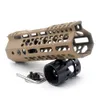 7'' 9'' 10'' 12'' 13.5'' 15'' inch M-lok Handguard Rail Utralight Slanke Stijl Picatinny Mount Sytsem_Tan Kleur Gedrukt