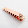 1pc Carbon Steel Professional Nail Clippers Hoge Kwaliteit Nail Cutter Rose Gold Repair Finger Teen Tools Finger Teen Scissors