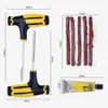 5 stks auto tubeless banden reparatie tools kit fietsband boor accessoires set - geel + zwart