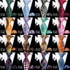 2019 designer slipsar för män 60 stilar blå mode vävda slips hanky manschettknappar uppsättning för bröllopsfest slips set
