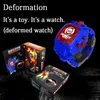 Hot Action Figures Selling Toy vervorming van de Robot Horloge Elektronische Display Creatieve Vervorming Speelgoed Kong Kindervervorming Horloge