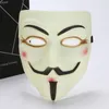 Party Cos Maskers V for Vendetta Volwassen Masker Anoniem Guy Fawkes Halloween Maskers Volwassen Accessoire Partij Cosplay7666257