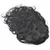 Brazilian curly wavy Drawstring ponytails human hair Extension DIVA Clips 120g Remy Pony tail hair piece wet wave