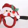 Boże Narodzenie Okulary Rama błyszczały Santa Snowman Porozumienia Eyeglasses Xmas Party Decoration Photo Prop Wakacje Sprzyłami JK1910