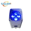 Chine Stage Light 4x18W 6in1 RGBAW UV Lithium Batterie Exploité APP Sans Fil Mobile MINI DJ LED Par Lumière Pour Event Party Club