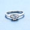 Luckyshine Latest Women 925 Sterling Silver Weddings Engagement Ring Fashion Design White Rhinestone Men Rings