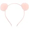 جميل Pompom Hairband Rabbit Plush Ball Ball Orgs مرنة الشعر طوق للأطفال ملحقات الشعر C19021601240y3201987