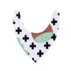 INS Baby Bibs Cotton Infant Triangle Saliva Towel Cartoon Animal Newborn Burp Cloth Toddler Baby Feeding Cloths Striped 7 Designs DHW3799