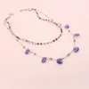 Nya Bohemian Crystals Beads Chain Choker Mode Smycken Multi Lager Handgjorda Clavicle Chain Halsband för Kvinnor Flickor