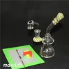 narghilè Bong in vetro Dab Rig Pipa ad acqua Bong Pipa a mano Perc Bowl Quartz Banger Oil Rig Contenitore inebriante per cera siliconica