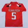 Maglia da calcio Texas Tech TTU Patrick College Patrick Mahomes II Tyler Shough Tahj Brooks Jerand Bradley Myles Price Jesiah Pierre Taylor-Demerson Matthews Valdez