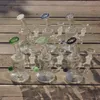 6 Inches Glass Bong With Glass Bowl Mini Color Glass Dab Rig Pipes Perc Heady Smoking Bubbler Quartz Banger