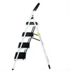 Fashion Free shipping Wholesales HOT Sales Folding Stool Heavy Duty Industrial Lightweight 4-Step Iron Ladder Black