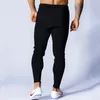 Pantaloni da jogging neri Pantaloni da uomo Pantaloni sportivi in cotone Pantaloni skinny casual Palestra maschile Allenamento fitness Autunno Abbigliamento sportivo da corsa