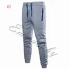 Hommes Skinny Slim Fit Joggers Strappy Bas de jogging Pantalon d'entraînement en molleton Pantalon de gymnastique avec poches zippées Pantalon1