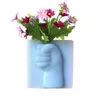 Silikon vase vägg hängande silikon vaser växt blomma hem kontor kylskåp dekorativa vas handformad blomkruka