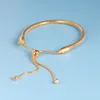 18 -каратный желтый золото браслеты для ручной веревки для браслета Pandora 925 серебряного серебра для женщин с оригинальной подарочной коробкой 305E