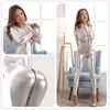 Sexy Pyjamas Women PVC Wet look Leather Bodysuit Open Crotch Jumpsuit Catsuit Zipper Clubwear #R45