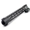 7/9/10/11/12/13.5/15/17'' inch New Design M-lok Clamping Handguard Rail Free Float Picatinny Mount System_Black color