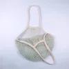 S wiederverwendbare Schnur Shopping Corrocery Bag Shopper Tasche Netz gewebtes Baumwollbeutel Wickelbeutel Fishnet Stick -Einkaufstaschen Y7979174