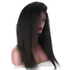 Coarse Yaki 360 Lace Frontal Closure 225x4x2 with Weaves Mongolian Kinky Straight Virgin Human Hair Weaves with 360 Lace Closure 4968960