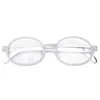 Full Diamond Glasses Diamond Jewelry Cubic Zirconia Fashion Hip Hop Glasses Silver Gold Alloy Material Normal Mirror2391