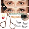Évolements magnétiques réutilisablesClip clipsclip Natural Wispies cils à la main des cils sans colle à la main appliquer facilement des cils maquillage