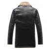 Fashion-2019 Hommes Veste Hiver Militaere Bomber Jaqueta Masculina Manteau Hommes Noir Bomber Veste Homme Frush Fur Lining jacket