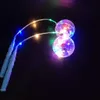 2018 Ny stilhandtag Flash Balloons Leksaker Led String Lights Flasher Lighting Balloon 10Inch Ballonger Jul Halloween Dekoration Lantern