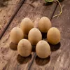 미니 나무 계란 미완성 평평한 바닥 나무 부활절 공예 계란 어린이 DIY 완구 목재 달걀 그린 장식