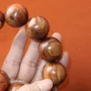 28mm beads pulseira Genuine natural chinês Hainan HuangHuali rosewood pulseira melhor presente para homens digna coleção