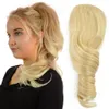 Trekkoord Paardenstaarten Blonde Updo Haarspeld Haarbroodje Extension Chignons Hair Piece Clip in Ponytail Extension 100G 120G 140G gratis schip