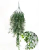 Konstgjorda murgröna blad blommor hängande krans växt falska gröna murgröna simulering växter vinstockar hem trädgård bröllop båge vägg dekor
