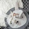 Горячие младенца ползать коврик мягкий 15 стиль животных печати коврики ползать одеяло играть в игру крытый открытый детская комната украшения комнаты круглый ковер