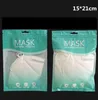 In stock Mask Packing Bags Zipper Opp Bag Retail Packaging Bags English Translucent Plastic Ziplock Bag for Masks GGA344864006994