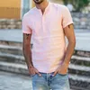 Men's Casual solid color Shirts top short sleeve black white boy trendy Blouse Homme Bohemian Tops Size S M L XL 2XL 3XL cott226u