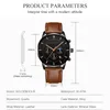 GoldenHour New Wisdom Design Men Watch Erkek Kol Saati Esporte Couro Male Male Couro Man Wat Watch 2019 Relogio Masculino7581329