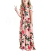 Mädchen Kleid mit Blumenmuster, Bohemian-Stil, Kleid für Mädchen, Strand, Blumenkleider, Kinderparty-Kleider, Baby-Mädchen, Sommer-Freizeitkleid, RRA765