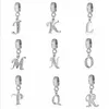 Letter Charms for European Armbanden Ketting Authentiek 925 Sterling Zilver A-Z Hanger Kralen DIY Alfabet Accessoires Fit Maken Sieraden