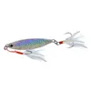 Nova colorido Laser metal pintado VIB Ferro Bait 8g 10g 15g 20g profunda Sinking gancho isca Catfish com Feather