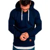 Mens Långärmad Höst Vinter Casual Sweatshirt Hoodies Top Blus