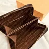 ZIPPY PORTEMONNEE M60067 Hot Fashion Designer Dames Compacte korte portemonnee Luxe sleutelkaarthouder Case Pochette Pouch Cle Damier Canvas N63070