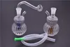 mini Bubbler water Bong piccoli bruciatori a nafta pipe bubbler dab rigs Oil rig per fumare Popolare mini becher inebriante Bong con bruciatore a nafta da 10 mm