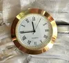 gold , silver case with roman / arabic 50mm insertion clock 2 inch insert Japanese PC21S metal fit up
