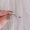 잎 모양 입방 지르콘 반지 여성을위한 고품질 밴드 손가락 반지 결혼 반지 패션 보석 파티 선물 도매