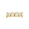 Hip Hop Teeth Grillz Set Silver Gold Tooth Toop Bottom Caps Punk False Dental Grills for Women Men Body Jewelry Cosplay 8196305